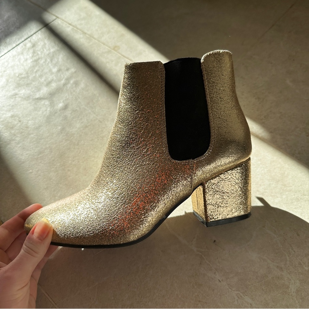 Gold Ankle Boots